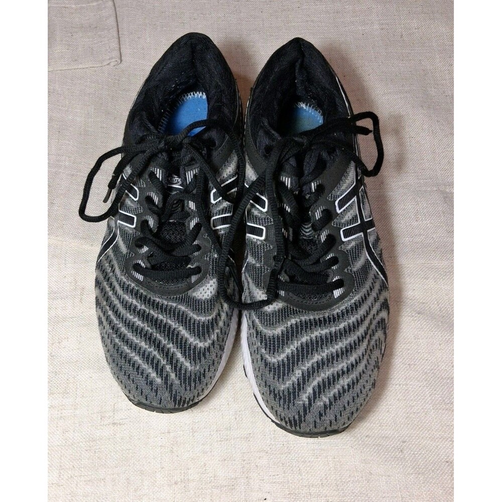 Asics  Gel Nimbus 22  Black Running Shoes Sneakers Size 6.5